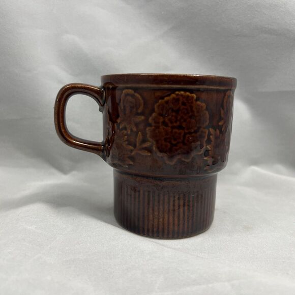 Vintage MCM Coffee Mug Stackable Ceramic Retro Replacement - Picture 3 of 9